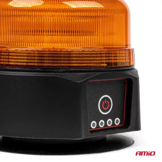   Amio Ledes, Akkumulátoros Sárga Villogó Távirányítóval R65 R10 12/24V
