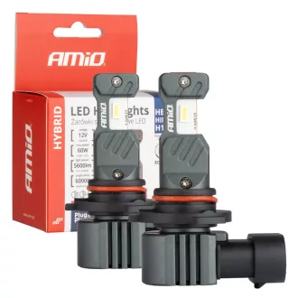 Amio,Hybrid, HB3/9005/HIR1/H10 Led Izzó, 60W 2db 6000K