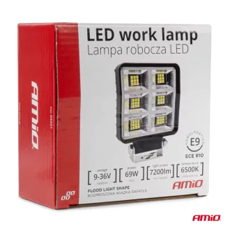 Amio Ledes Munkalámpa AWL60 69W 6500K 7200lm 9-36V