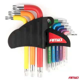 Amio Torx Készlet, 9db-os, T10-T50