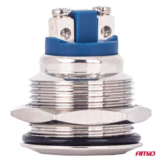 Amio Kapcsoló Nyomógomb 19mm 12-230V 5A