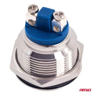 Amio Kapcsoló Nyomógomb 19mm 12-230V 5A