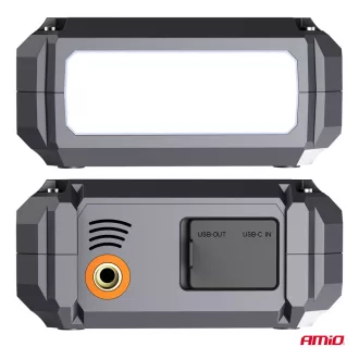   Amio Hordozható Akkumulátor, Kompresszor, Power Bank, Lámpa