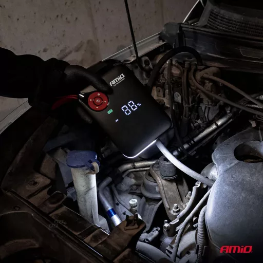 Amio Hordozható Akkumulátor 4 az 1-ben 12V 7200mAh