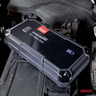 Amio Hordozható 3az1-ben Akkumulátor, 12V, 12000mAh