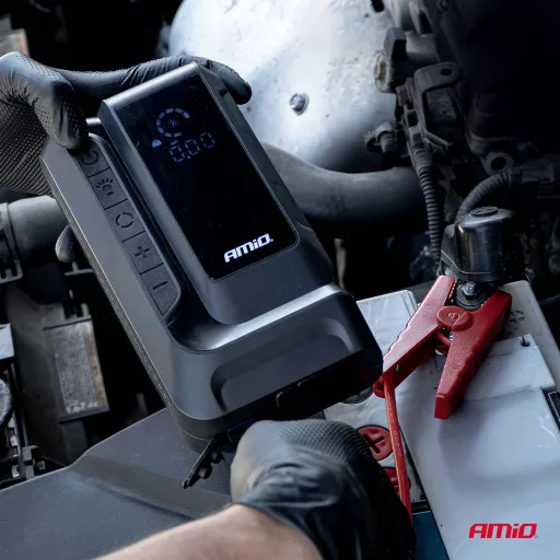 Amio Hordozható Akkumulátor 4 az 1-ben 12V 12000mAh