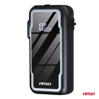   Amio Hordozható 3 az 1-ben Indító/LED/Powerbank 12V 12.000mAh