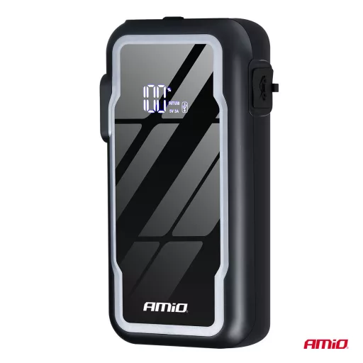 Amio Hordozható 3 az 1-ben Indító/LED/Powerbank 12V 12.000mAh