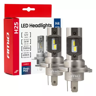 Amio LED Izzó H4 H19 12V 36W 2DB