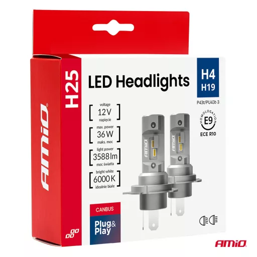 Amio LED Izzó H7 H18 12V 30W 2DB