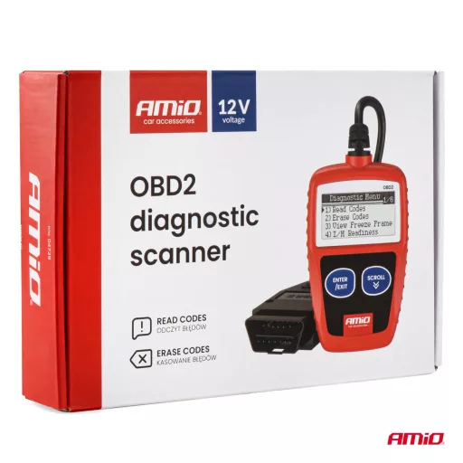Amio Diagnosztikai Eszköz OBD2, 8-18V