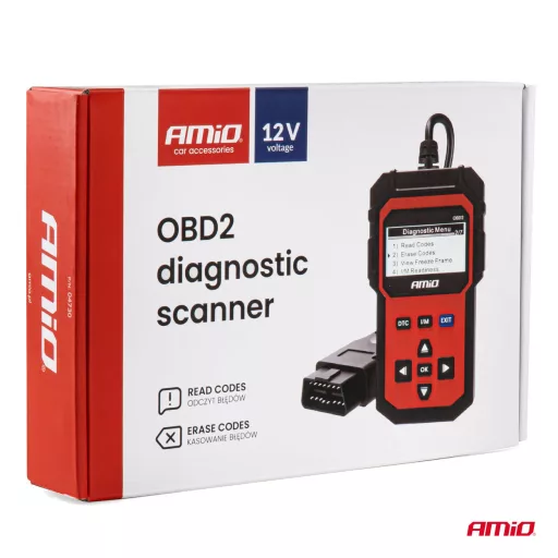 Amio Diagnosztikai Eszköz OBD2, 8-15V