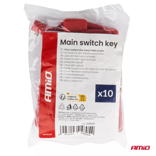 Amio Kulcs Áramtalanító Kapcsolóhoz, Darabos