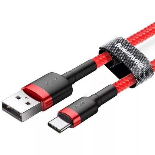 Baseus Adatkábel USB-USB-C 1M 1,5A Piros