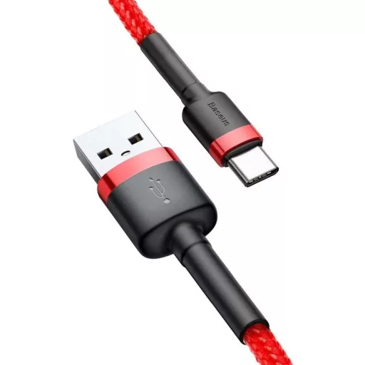 Baseus Adatkábel USB-USB-C 1M 1,5A Piros