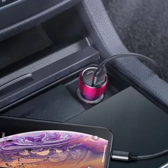   Baseus Szivargyújtós Töltő USB/USB C-vel És Voltmérővel