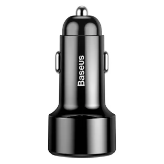   Baseus Magic Szivargyújtós Töltő 2x USB QC 3.0 45W Fekete