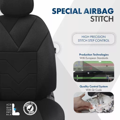 Amio OTOM TEMPO 1501 BLACK Üléshuzat Szett - Fekete