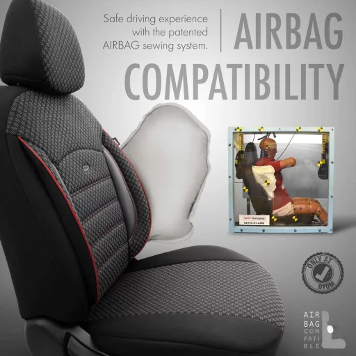 Amio Üléshuzat szett OTOM SPORT PLUS 102 Fekete/Piros