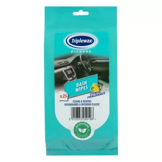   Carplan - Triplewax Műszerfal Ápoló Kendő Citrom Illat 25db