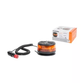   Többfunkciós figyelmeztető lámpa 45LED 12/24V R10, R65 narancssárga villogó