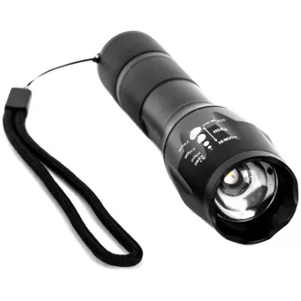   Elemlámpa Fókuszálható Alu. 5W (+Biciklikormány adapterrel) Entac