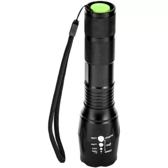   Elemlámpa Fókuszálható Alu. 5W (+Biciklikormány adapterrel) Entac