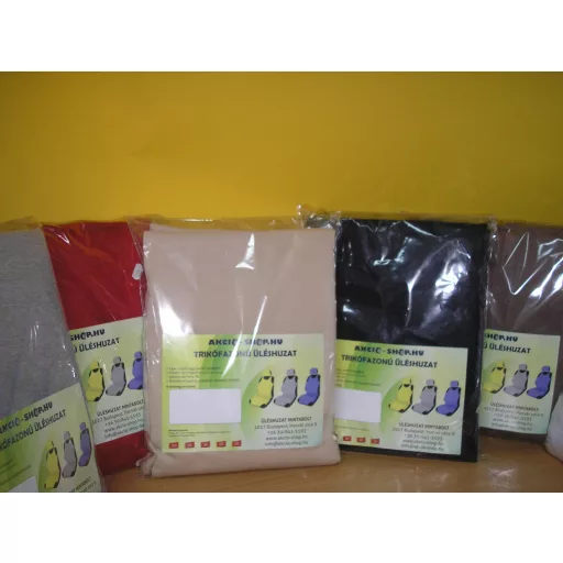 Pamut Trikó autó üléshuzat Prémium minőség EXTRA méret 18 színben