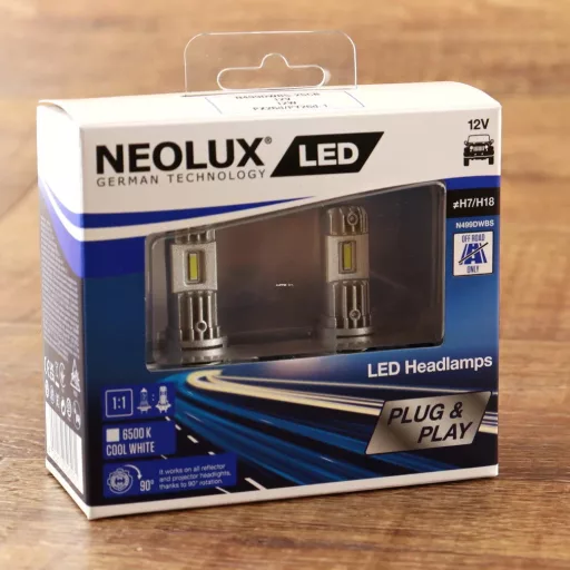 LED H7/H18/12V/12W/ Cool White 6000K Neolux izzó Led N499DWBS-2SCB