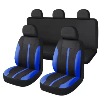 Univerzális üléshuzat szett - kék/fekete 9 részes