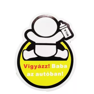 Vigyázz! Baba az autóban! Mágneses! (Baby on Board)