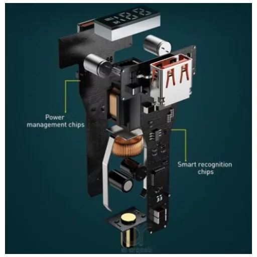 100W USB/USB-C töltő + digitális voltmérő
