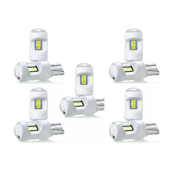 Izzó Led T10-3030-6SMD 12V Prémium erős