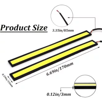 COB LED-es nappali menetfény - 17cm - párban