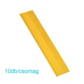 Fényvisszaverő csík sárga 10db-os.