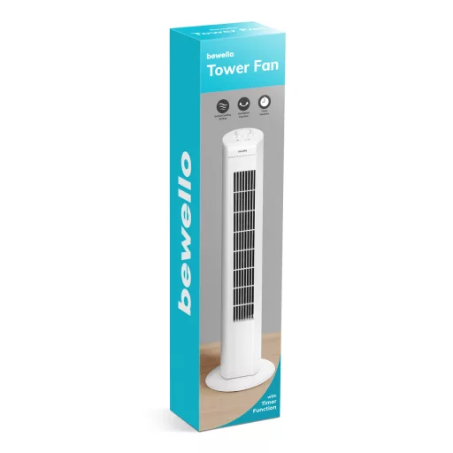 Oszlopventilátor - 220-240V, 45 W - fehér