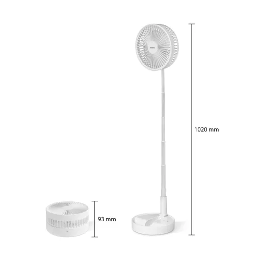 Összecsukható ventilátor - akkumulátoros, teleszkópos - 4800 mAh