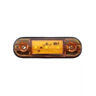 Szélességjelző 3LED-es - sárga - 12-24V