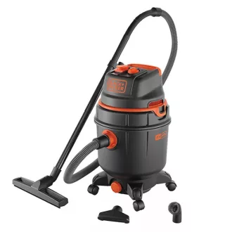   Száraz-nedves porszívó 30L, 1600W, Kisgépcsatlakozóval, BLACK+DECKER BXVC30PTDE