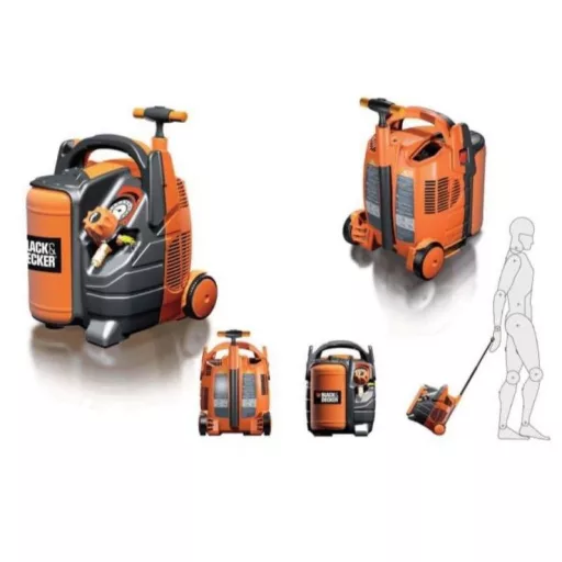 Légkompresszor 5L 1,1KW 10 Bar Kerekes BLACK & DECKER