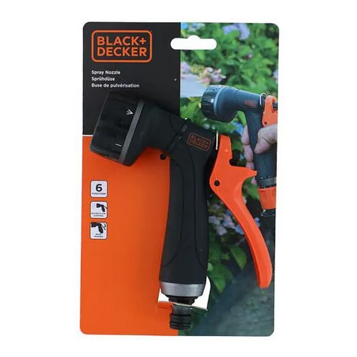 BLACK+DECKER 6 funkciós öntözőfej, locsolófej 17x15,5x3cm BD23539