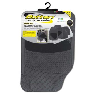 AUTÓSZŐNYEG GUMI GUMI+TEXTIL FEKETE ARROW