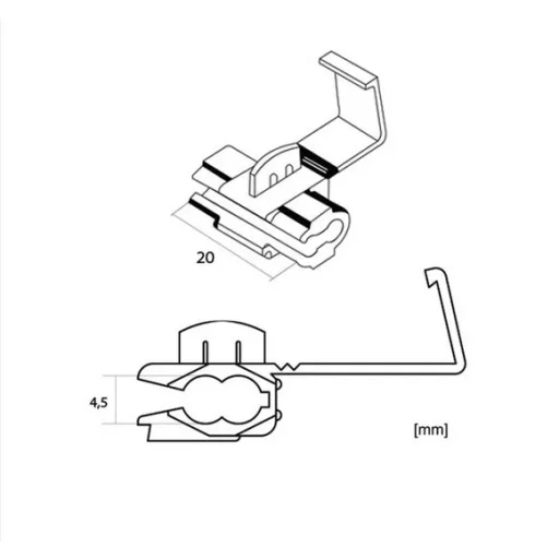 Áramcsap kábelosztó gyors-csatlakozó kék vagy piros 12.30