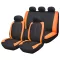 Univerzális autó üléshuzat Légzsákos osztott ülésre "FORMENTERA" Narancssárga-fekete Bottari Italy
