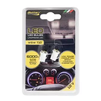 IZZÓ LED T10 W5 W 5SMD FEHÉR 2DB