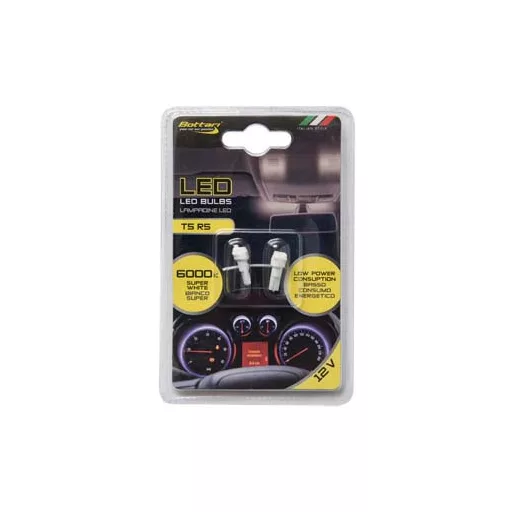 IZZÓ LED 2DB T5 R5 1SMD 5050 FEHÉR