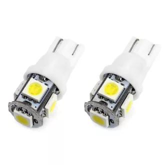 IZZÓ LED 2DB T10 W5W 5SMD 5050 FEHÉR