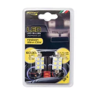 IZZÓ LED 2DB T11*39 6SMD 5050 FEHÉR