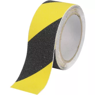   Ragasztószalag -padló-csúszásmentes - 5 m x 50mm - sárga / fekete ( jelölő szalag)