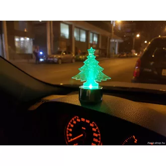 Kis karácsonyfa autóba LED dekoráció